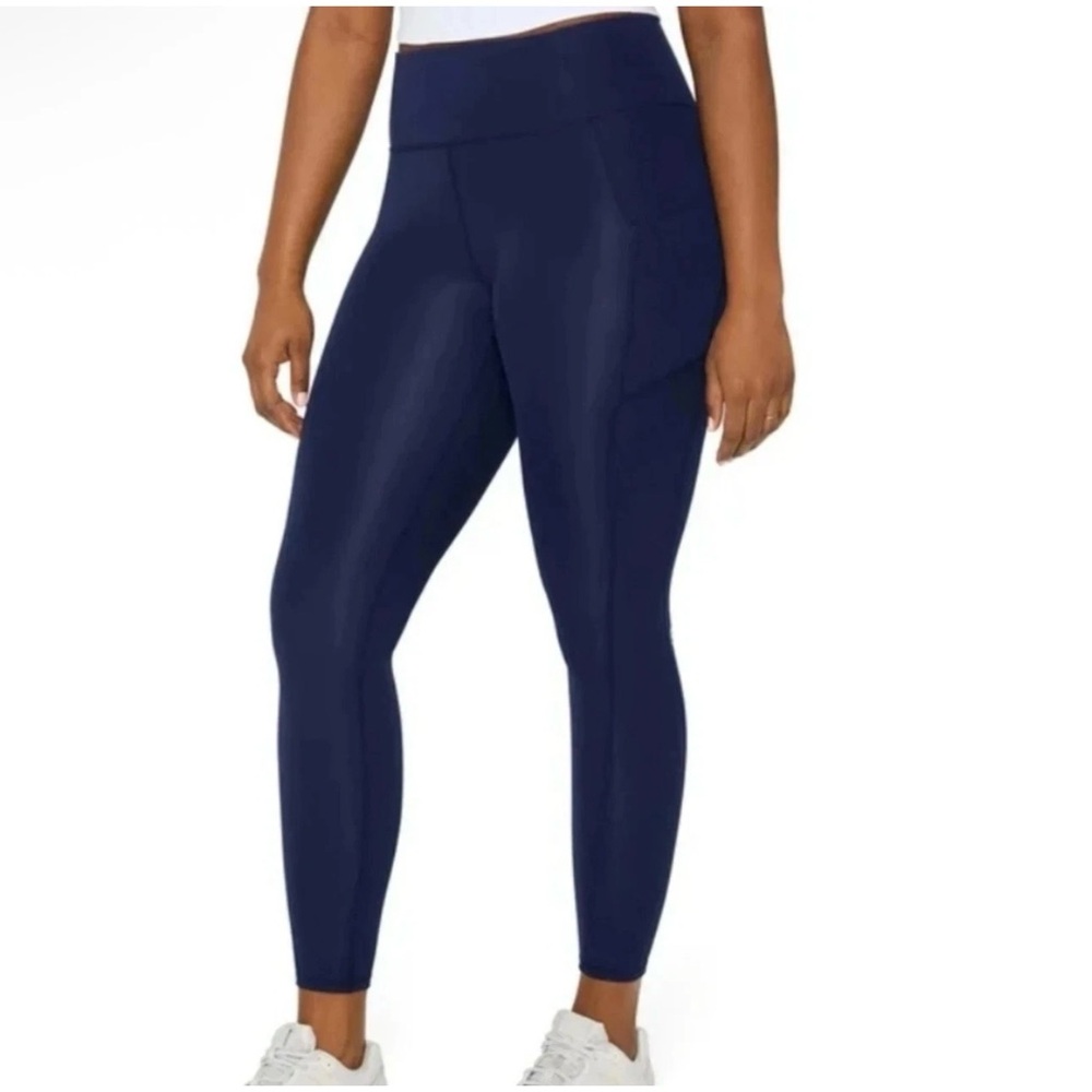 Fabletics Oasis Pureluxe High Waist with Pockets Leggings Navy Large